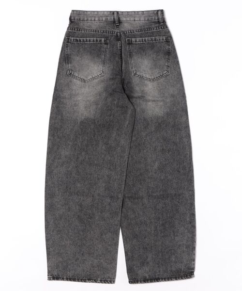 Chikashitsu +】brush wide leg denim pants / 【チカシツプラス