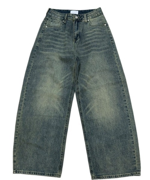 kchanページです。 Chikashitsu +】brush wide leg denim pants / 【チカシツプラス