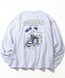 【VISION STREET WEAR/ヴィジョンストリートウェア】Sneaker Ghost L/S/ゴースト バックプリント オーバーサイズ ロンT