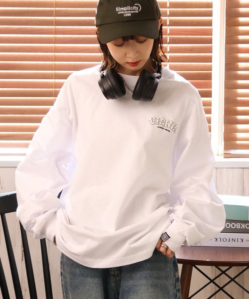 VISION STREET WEAR(ヴィジョンストリートウェア)の「【VISION STREET WEAR/ヴィジョンストリートウェア】Sneaker Ghost L/S/ゴースト バックプリント オーバーサイズ ロンT(Tシャツ/カットソー・メンズ・ブラック/ライトグレー/ホワイト・L/LL/M)」の13枚目の写真