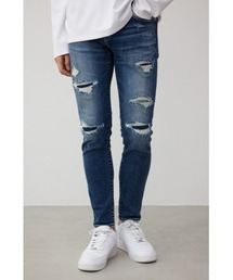 AZUL BY MOUSSY（アズールバイマウジー）の「AZUL DENIM リペアスキニー（デニムパンツ）」