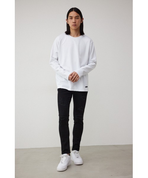 AZUL by moussy（アズールバイマウジー）の「AZUL DENIM リペアスキニー（デニムパンツ・メンズ・ブルー/ライトブルー/ブラック/ライトブラック・SMALL/MEDIUM/X-LARGE/X-SMALL/LARGE）」の18枚目の写真