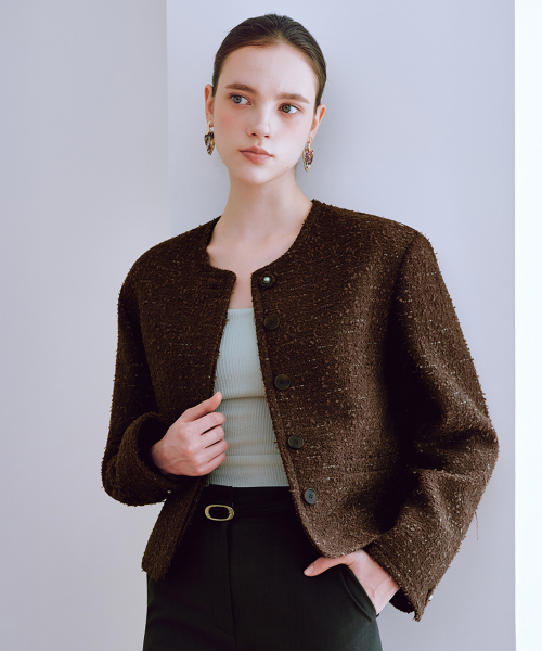 JULIY&CALLA(ジュリー&カラー)の「25FW カラー2 GBTN ノバ モロレザー ジャケット ブラウン(ライダースジャケット・レディース・その他・FREE)」の2枚目の写真
