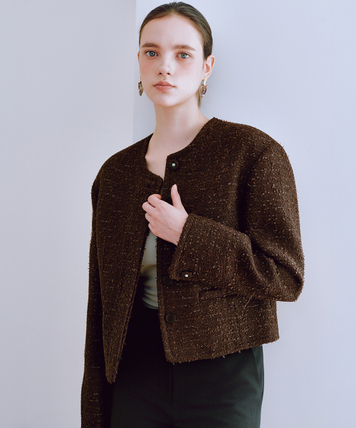 JULIY&CALLA(ジュリー&カラー)の「25FW カラー2 GBTN ノバ モロレザー ジャケット ブラウン(ライダースジャケット・レディース・その他・FREE)」の3枚目の写真