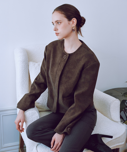 JULIY&CALLA(ジュリー&カラー)の「25FW カラー2 GBTN ノバ モロレザー ジャケット ブラウン(ライダースジャケット・レディース・その他・FREE)」の7枚目の写真