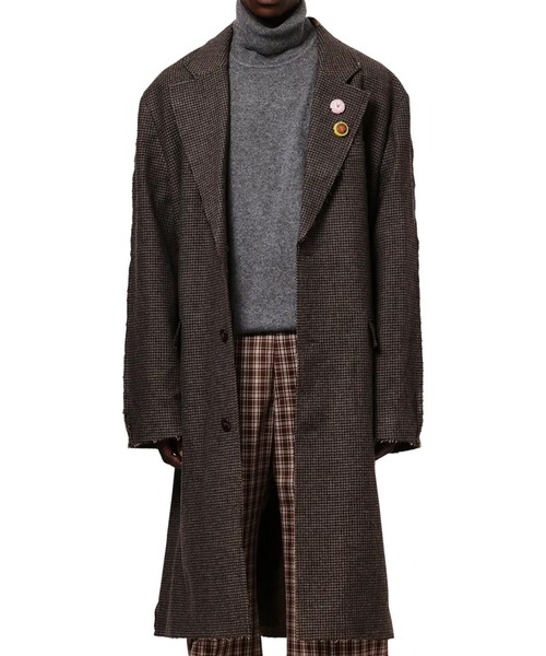 ムラサキスポーツ（ムラサキスポーツ）の「Martine Rose/マーティンローズ ロングコート Half & Half Overcoat（その他アウター・メンズ・ブラウン・46）」の12枚目の写真