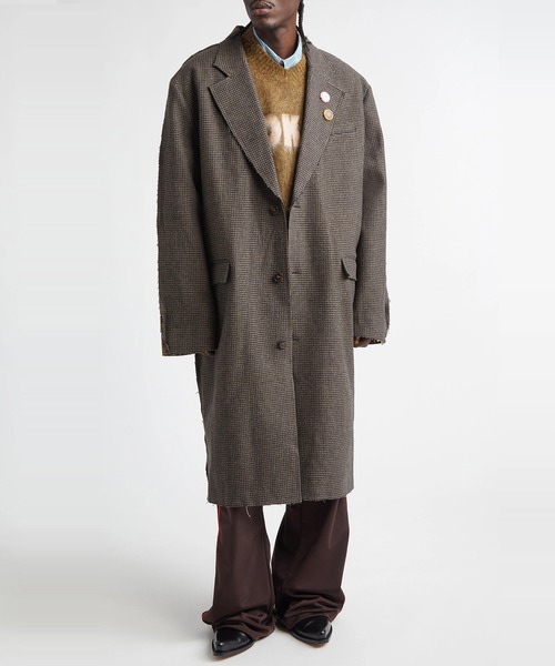 MARTINE ROSE マーティンローズ CAR COAT ステンカラーコート Martine Rose/マーティンローズ ロングコート Half & Half Overcoat