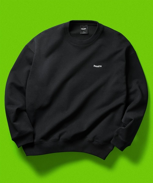 HUF(ハフ)の「HUF eightynine FLEECE CREW(スウェット・メンズ・アッシュグレー/オレンジ/ブラック/ライトブルー・XL/L/M/S/XXL)」の1枚目の写真