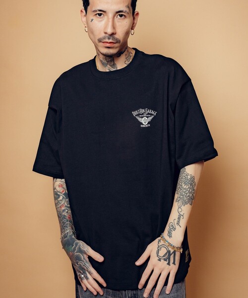 Subciety(サブサエティ)の「Dust bin garage tee(Tシャツ/カットソー・メンズ・ホワイト/ブラック・SMALL/MEDIUM/LARGE/X-LARGE/XX-LARGE)」の11枚目の写真