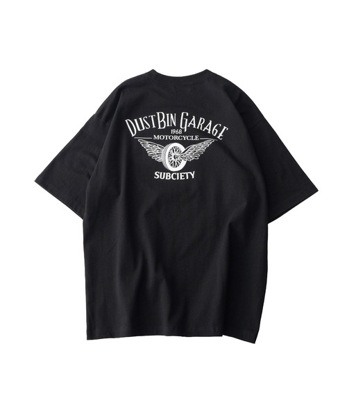 Subciety(サブサエティ)の「Dust bin garage tee(Tシャツ/カットソー・メンズ・ホワイト/ブラック・SMALL/MEDIUM/LARGE/X-LARGE/XX-LARGE)」の5枚目の写真