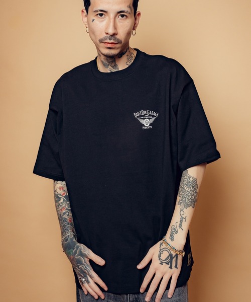 Subciety(サブサエティ)の「Dust bin garage tee(Tシャツ/カットソー・メンズ・ホワイト/ブラック・SMALL/MEDIUM/LARGE/X-LARGE/XX-LARGE)」の8枚目の写真