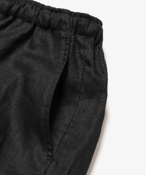 MR.OLIVE（ミスターオリーブ）の「SOFT FINISH LINEN / DRAWSTRING TAPERED PANTS /M261110（チノパンツ・メンズ・ナチュラル/ブラック・SMALL/MEDIUM/LARGE）」の11枚目の写真