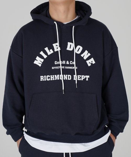 THE MILE（ザマイル）の「MILEDONE マイルドン シグネチャーフードパーカー[NAVY]（パーカー・メンズ・その他・L/M/S/XL）」の4枚目の写真