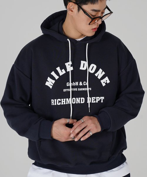 THE MILE（ザマイル）の「MILEDONE マイルドン シグネチャーフードパーカー[NAVY]（パーカー・メンズ・その他・L/M/S/XL）」の5枚目の写真