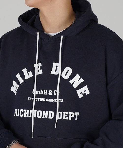 THE MILE（ザマイル）の「MILEDONE マイルドン シグネチャーフードパーカー[NAVY]（パーカー・メンズ・その他・L/M/S/XL）」の6枚目の写真
