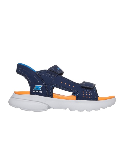 SKECHERS(スケッチャーズ)の「スケッチャーズ ハンズフリー スリップインズ レイザー スプラッシュ コースタル クエスト(サンダル・キッズ・オレンジ/ブルー・18cm/19cm/20cm/21cm)」の4枚目の写真