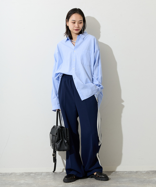 JOURNAL STANDARD(ジャーナルスタンダード)の「【LANCER CLOTHING CORPORATION】 オーバーFITストライプシャツ(シャツ/ブラウス・レディース・チャコールグレー/ブルー/ライトブルー/ホワイト系その他・LARGE)」の7枚目の写真