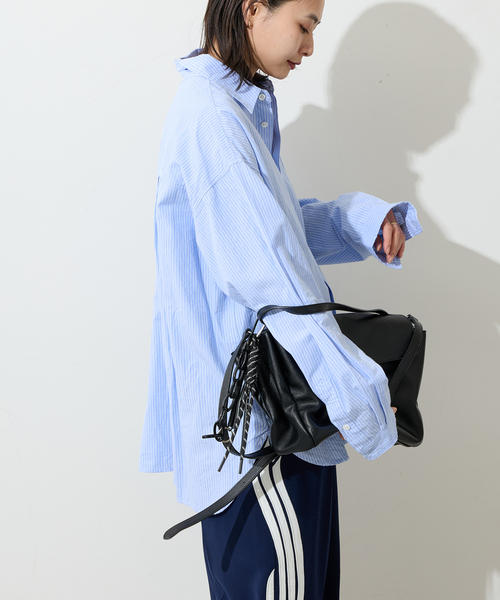 JOURNAL STANDARD(ジャーナルスタンダード)の「【LANCER CLOTHING CORPORATION】 オーバーFITストライプシャツ(シャツ/ブラウス・レディース・チャコールグレー/ブルー/ライトブルー/ホワイト系その他・LARGE)」の16枚目の写真