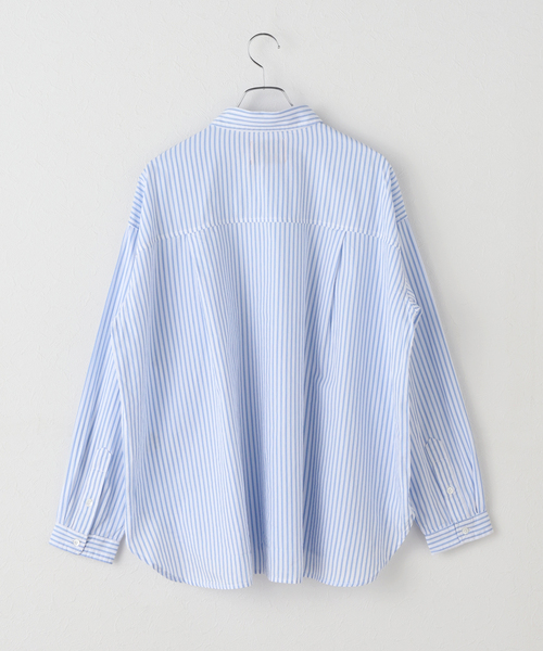 JOURNAL STANDARD(ジャーナルスタンダード)の「【LANCER CLOTHING CORPORATION】 オーバーFITストライプシャツ(シャツ/ブラウス・レディース・チャコールグレー/ブルー/ライトブルー/ホワイト系その他・LARGE)」の17枚目の写真