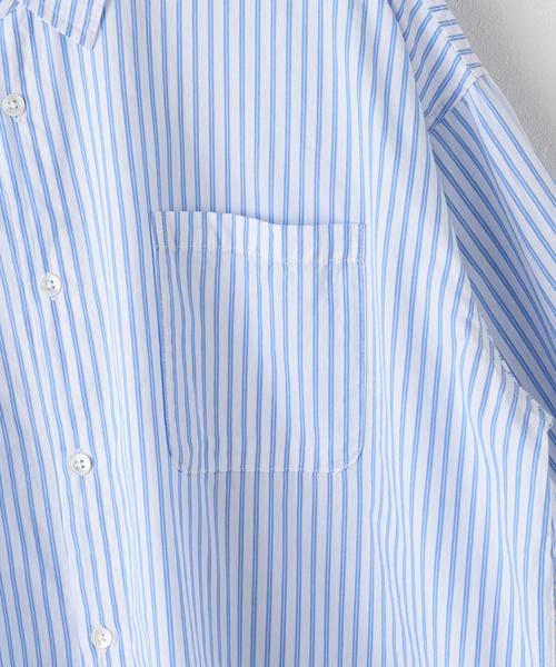 JOURNAL STANDARD(ジャーナルスタンダード)の「【LANCER CLOTHING CORPORATION】 オーバーFITストライプシャツ(シャツ/ブラウス・レディース・チャコールグレー/ブルー/ライトブルー/ホワイト系その他・LARGE)」の20枚目の写真