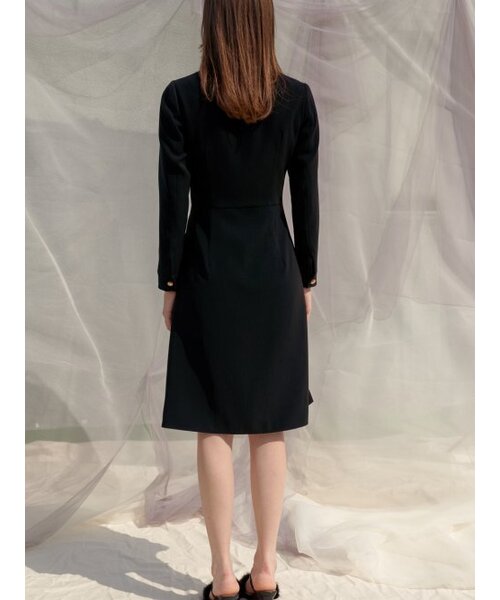 Sorry,Too Much Love(ソーリートゥーマッチラブ)の「Double Button Trench Style Dress_Black(ワンピース・レディース・その他・S/M)」の5枚目の写真