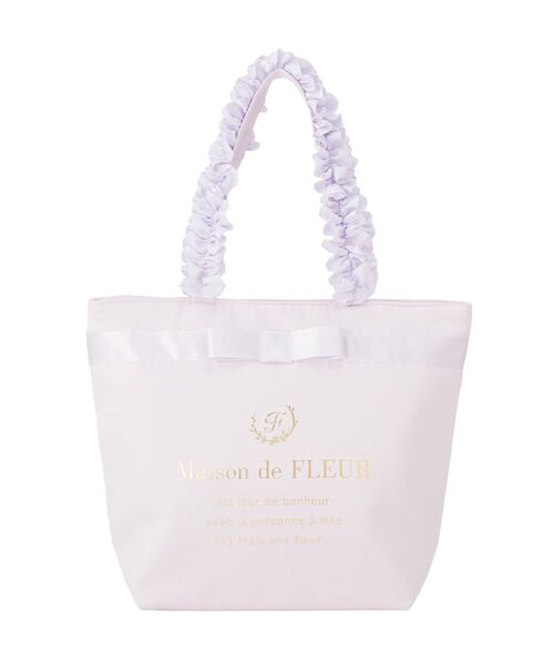 Maison de FLEUR(メゾンドフルール)の「ブランドロゴフリルハンドルトートMバッグ(トートバッグ・レディース・ラベンダー/ネイビー/ブラック/ピンク・FREE)」の20枚目の写真