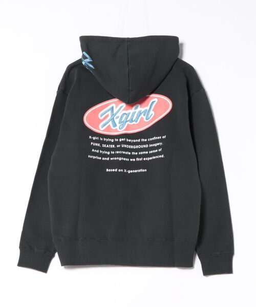 ムラサキスポーツ限定】X-GIRL/エックスガール ジップアップ パーカー