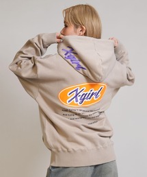 ムラサキスポーツ限定】X-GIRL/エックスガール HEART LG ZIP SWT HD