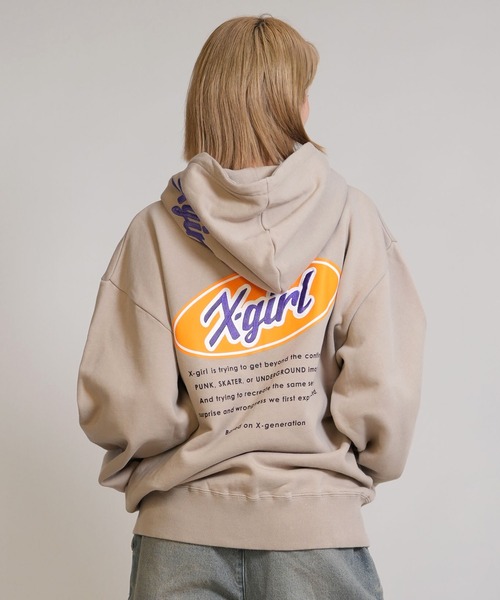 ムラサキスポーツ限定】X-GIRL/エックスガール ジップアップ パーカー