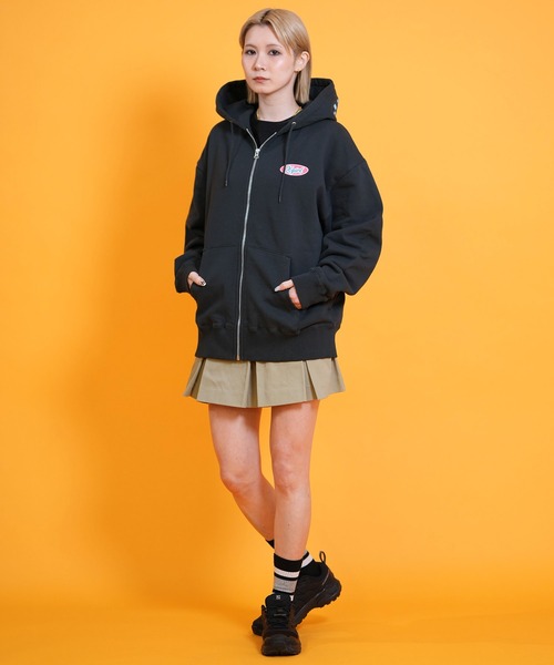 X-girl イクスピアリ 限定 パーカー ミニー エックスガール ムラサキスポーツ限定】X-GIRL/エックスガール ジップアップ パーカー