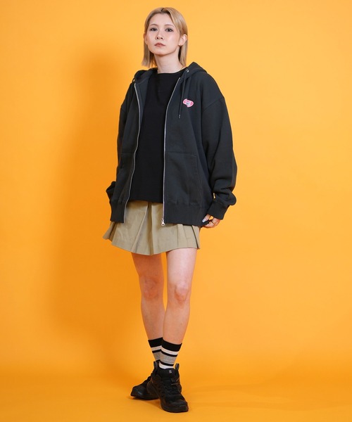 R♡　レディース　BLK XS X-girl（エックスガール） ブルゾン アウター RIBBED SLEEVE WOVEN