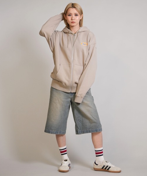 エックスガールパーカー専用 ムラサキスポーツ限定】X-GIRL/エックスガール ジップアップ パーカー