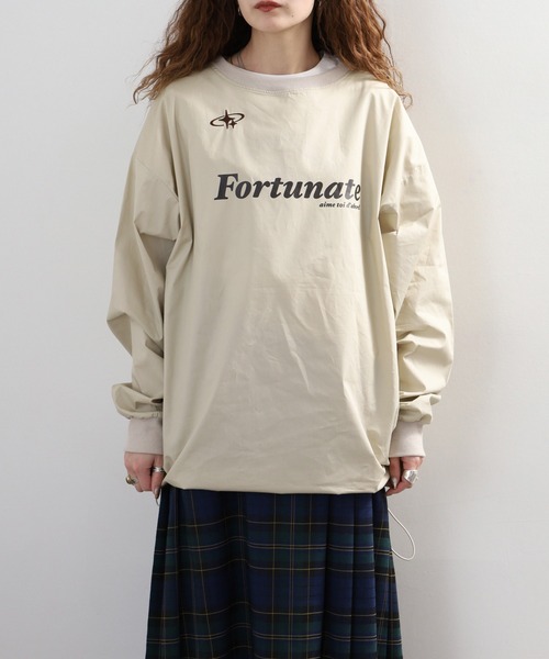 Arinomama(アリノママ)の「Arinomama ゲームシャツ風トップス 長袖Tシャツ(Tシャツ/カットソー・レディース・カーキ/ベージュ/ブラック・FREE)」の18枚目の写真