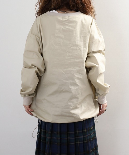 Arinomama(アリノママ)の「Arinomama ゲームシャツ風トップス 長袖Tシャツ(Tシャツ/カットソー・レディース・カーキ/ベージュ/ブラック・FREE)」の20枚目の写真