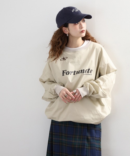 Arinomama(アリノママ)の「Arinomama ゲームシャツ風トップス 長袖Tシャツ(Tシャツ/カットソー・レディース・カーキ/ベージュ/ブラック・FREE)」の8枚目の写真