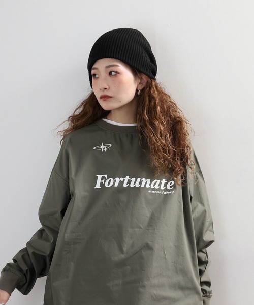 Arinomama(アリノママ)の「Arinomama ゲームシャツ風トップス 長袖Tシャツ(Tシャツ/カットソー・レディース・カーキ/ベージュ/ブラック・FREE)」の11枚目の写真