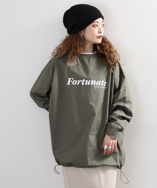 Arinomama(アリノママ)の「Arinomama ゲームシャツ風トップス 長袖Tシャツ(Tシャツ/カットソー・レディース・カーキ/ベージュ/ブラック・FREE)」の12枚目の写真