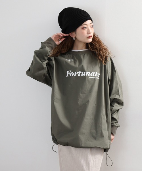 Arinomama(アリノママ)の「Arinomama ゲームシャツ風トップス 長袖Tシャツ(Tシャツ/カットソー・レディース・カーキ/ベージュ/ブラック・FREE)」の13枚目の写真