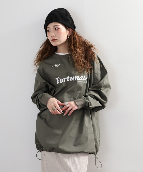 Arinomama(アリノママ)の「Arinomama ゲームシャツ風トップス 長袖Tシャツ(Tシャツ/カットソー・レディース・カーキ/ベージュ/ブラック・FREE)」の14枚目の写真