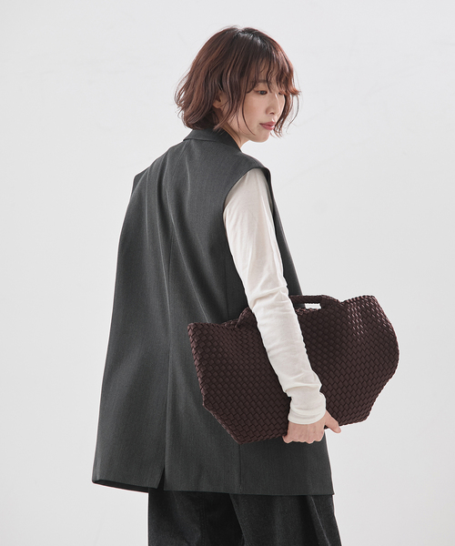 journal standard L'essage（ジャーナルスタンダードレサージュ）の「《追加》ヴィスポリギャバオーナメントベスト（その他アウター・レディース・ネイビー/グレー・FREE）」の7枚目の写真