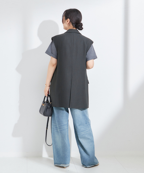 journal standard L'essage（ジャーナルスタンダードレサージュ）の「《追加》ヴィスポリギャバオーナメントベスト（その他アウター・レディース・ネイビー/グレー・FREE）」の10枚目の写真