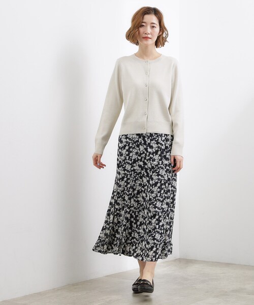 grove(グローブ)の「フラワープリント楊柳マーメイドスカート(スカート・レディース・ピンク系その他/ネイビー系/ホワイト系3・01/02/03/04/05)」の7枚目の写真