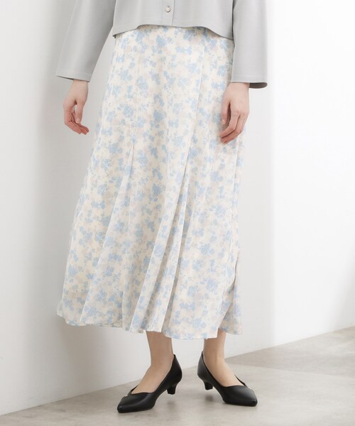 grove(グローブ)の「フラワープリント楊柳マーメイドスカート(スカート・レディース・ピンク系その他/ネイビー系/ホワイト系3・01/02/03/04/05)」の9枚目の写真