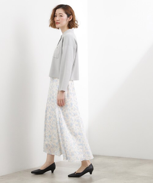 grove(グローブ)の「フラワープリント楊柳マーメイドスカート(スカート・レディース・ピンク系その他/ネイビー系/ホワイト系3・01/02/03/04/05)」の11枚目の写真