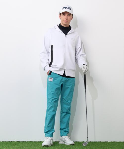PING（ピン）の「【PING APPAREL】ダンボールニットフルジップフーディー ＜GOLD＞ (MENS)（スウェット・メンズ・グレー/ネイビー/ホワイト・LL1/LL/L/S/M）」の4枚目の写真