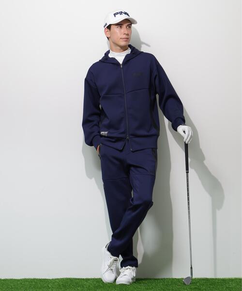 PING（ピン）の「【PING APPAREL】ダンボールニットフルジップフーディー ＜GOLD＞ (MENS)（スウェット・メンズ・グレー/ネイビー/ホワイト・LL1/LL/L/S/M）」の10枚目の写真