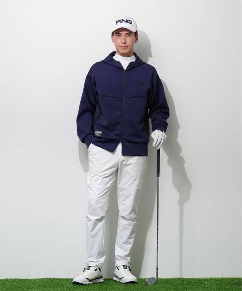 PING（ピン）の「【PING APPAREL】ダンボールニットフルジップフーディー ＜GOLD＞ (MENS)（スウェット・メンズ・グレー/ネイビー/ホワイト・LL1/LL/L/S/M）」の11枚目の写真