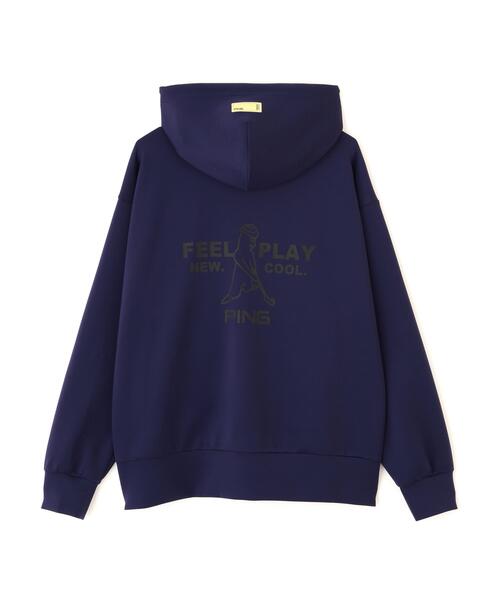 PING（ピン）の「【PING APPAREL】ダンボールニットフルジップフーディー ＜GOLD＞ (MENS)（スウェット・メンズ・グレー/ネイビー/ホワイト・LL1/LL/L/S/M）」の14枚目の写真