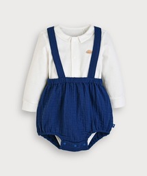ベビー服 ロンパース 80」に該当するブルー・ネイビー/青色系の