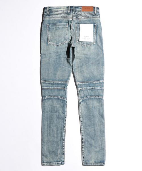 STAMPD（スタンプド）の「＜STAMPD＞ DSTRSD MOTO DNM/パンツ（デニムパンツ・メンズ・ネイビー・32inch/28inch/31inch/30inch）」の2枚目の写真